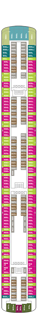 Norwegian Pearl Deck Plan & Cabin Plan