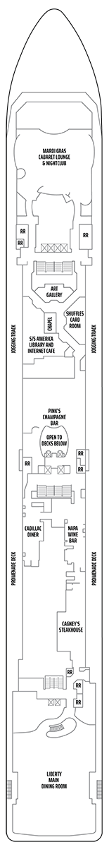 Pride of America Deck plan & cabin plan