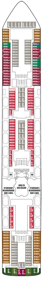 Norwegian Star Deck plan & cabin plan