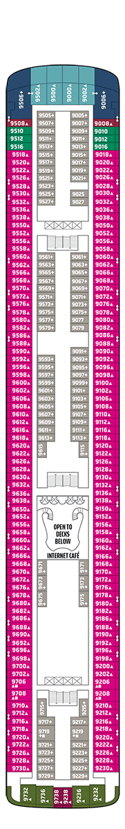 Norwegian Star Deck plan & cabin plan