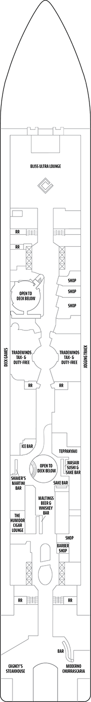 Norwegian Epic Deck plan & cabin plan