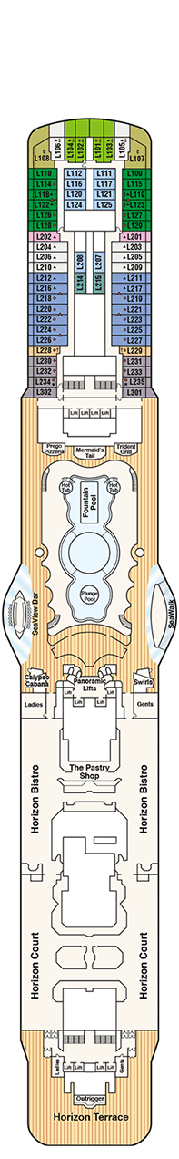 Regal Princess Deck plan & cabin plan