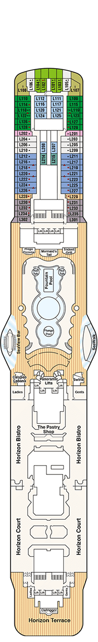 Royal Princess Deck plan & cabin plan