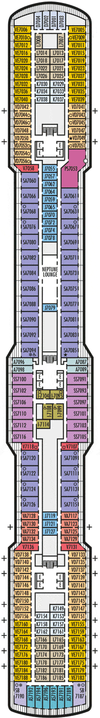 Rotterdam Deck plan & cabin plan