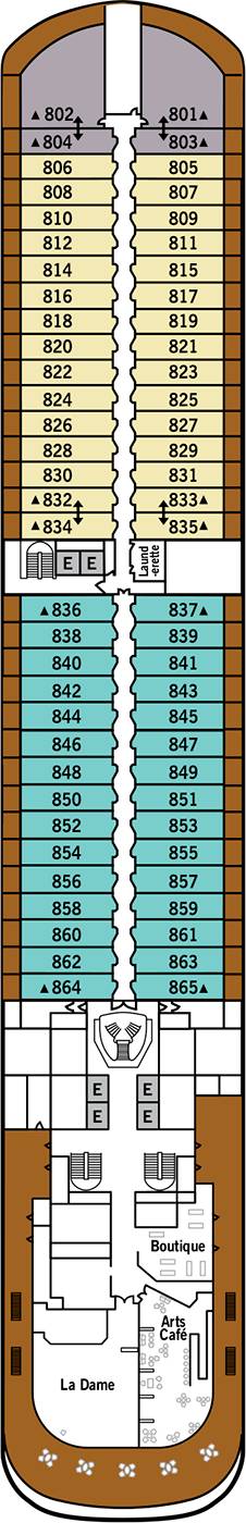 Silver Dawn Deck plan & cabin plan