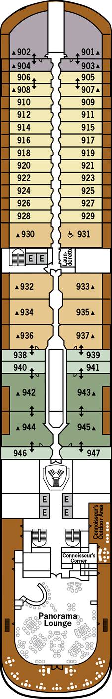 Silver Dawn Deck plan & cabin plan