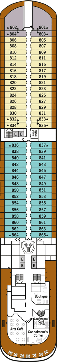 Silver Moon Deck plan & cabin plan