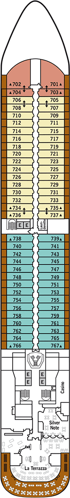 Silver Muse Deck plan & cabin plan