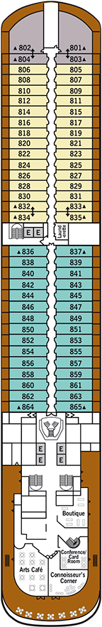 Silver Muse Deck plan & cabin plan