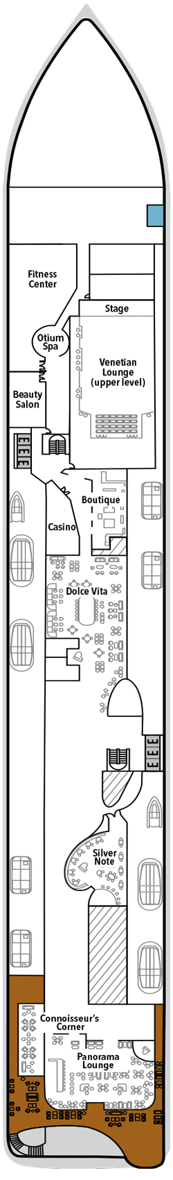 Silver Nova Deck plan & cabin plan