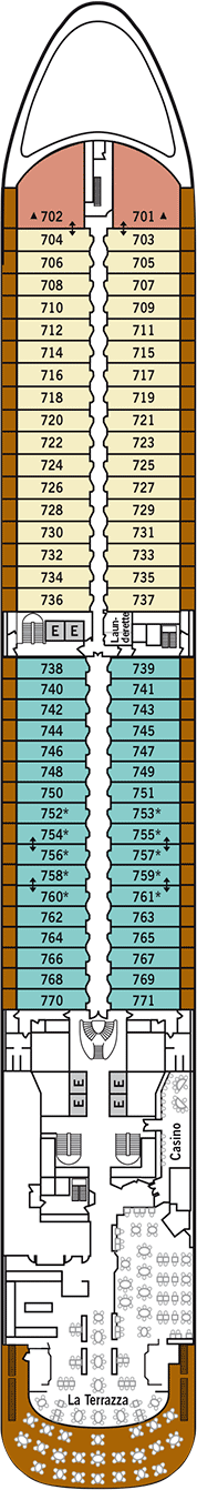 Silver Spirit Deck plan & cabin plan