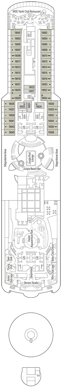 MSC Seaview Deck plan & cabin plan