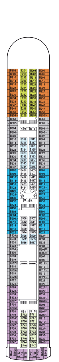 Ventura Deck Plan & Cabin Plan