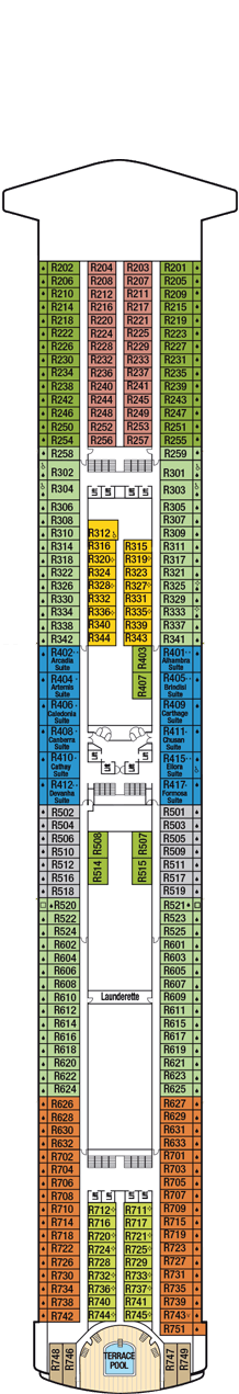 Ventura Deck plan & cabin plan