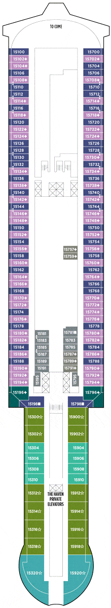 Norwegian Viva Deck plan & cabin plan