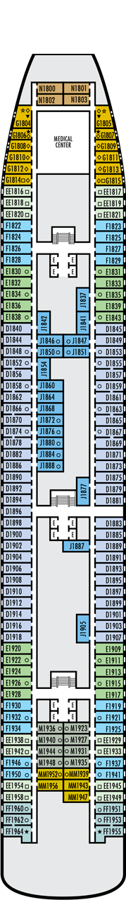 Volendam Deck Plan & Cabin Plan