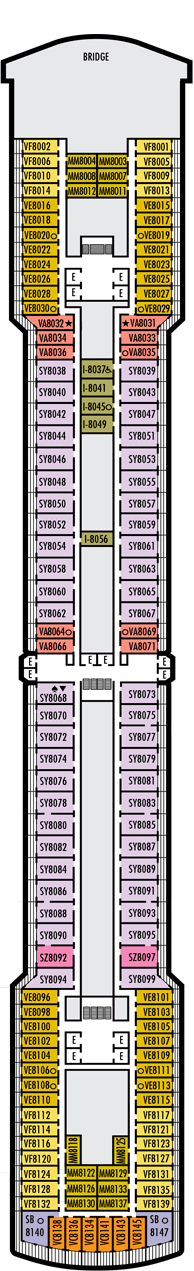 Westerdam Deck Plan & Cabin Plan