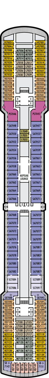 MS Zuiderdam Deck plan & cabin plan