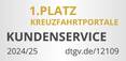 1. Platz Kreuzfahrtportale Kundenservice