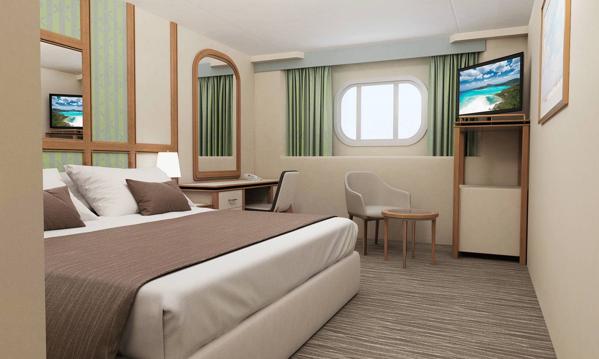 Carnival Adventure oceanview stateroom category 6A