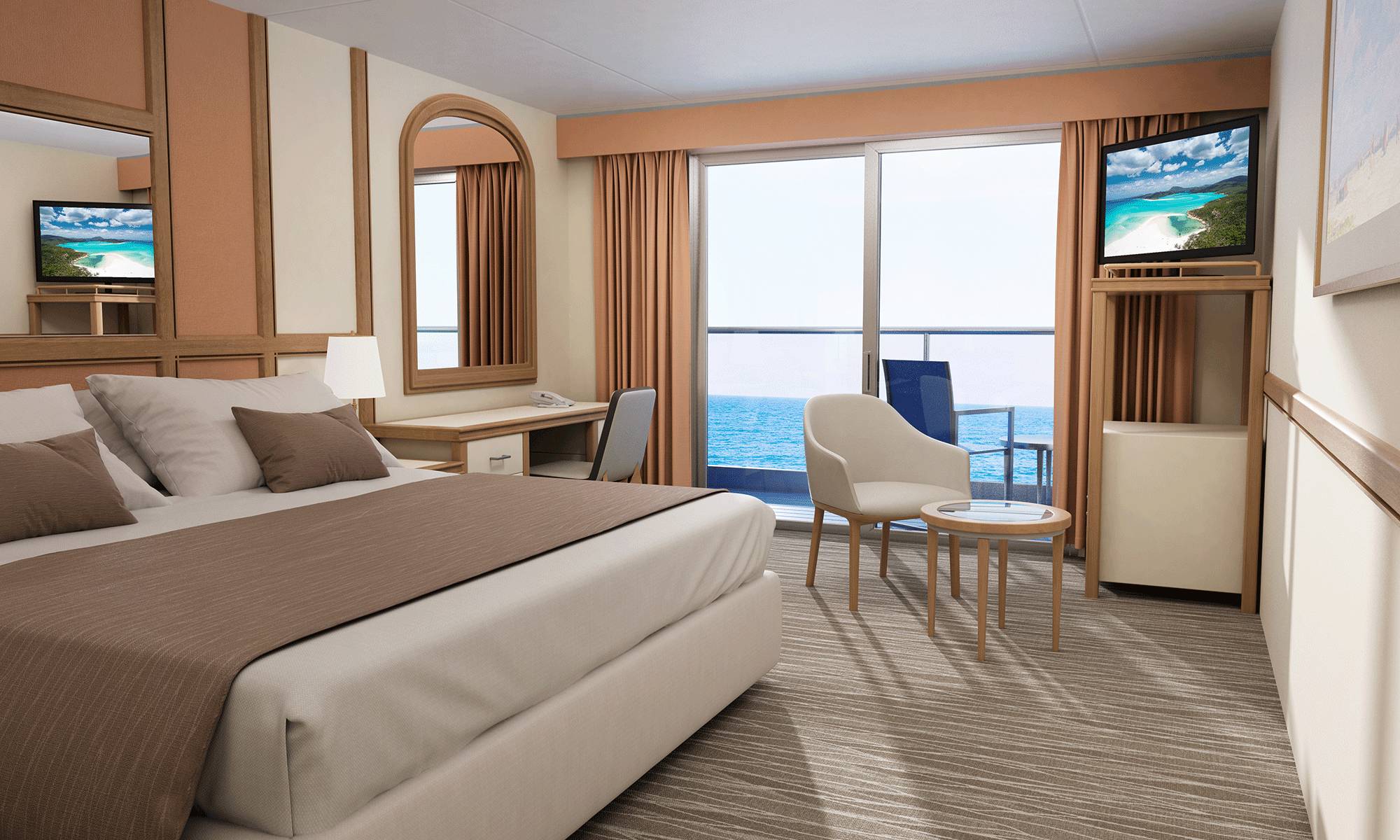 Carnival Adventure balcony stateroom category 8A