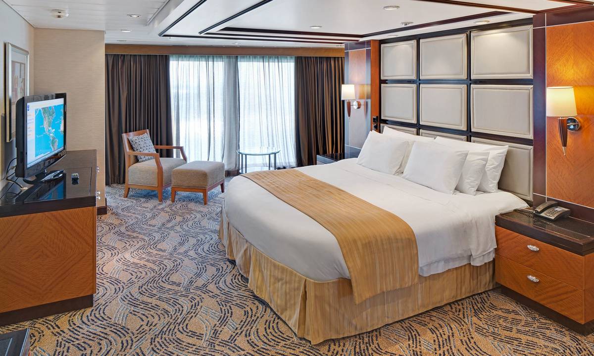 Navigator of the Seas Royal Suite Schlafbereich
