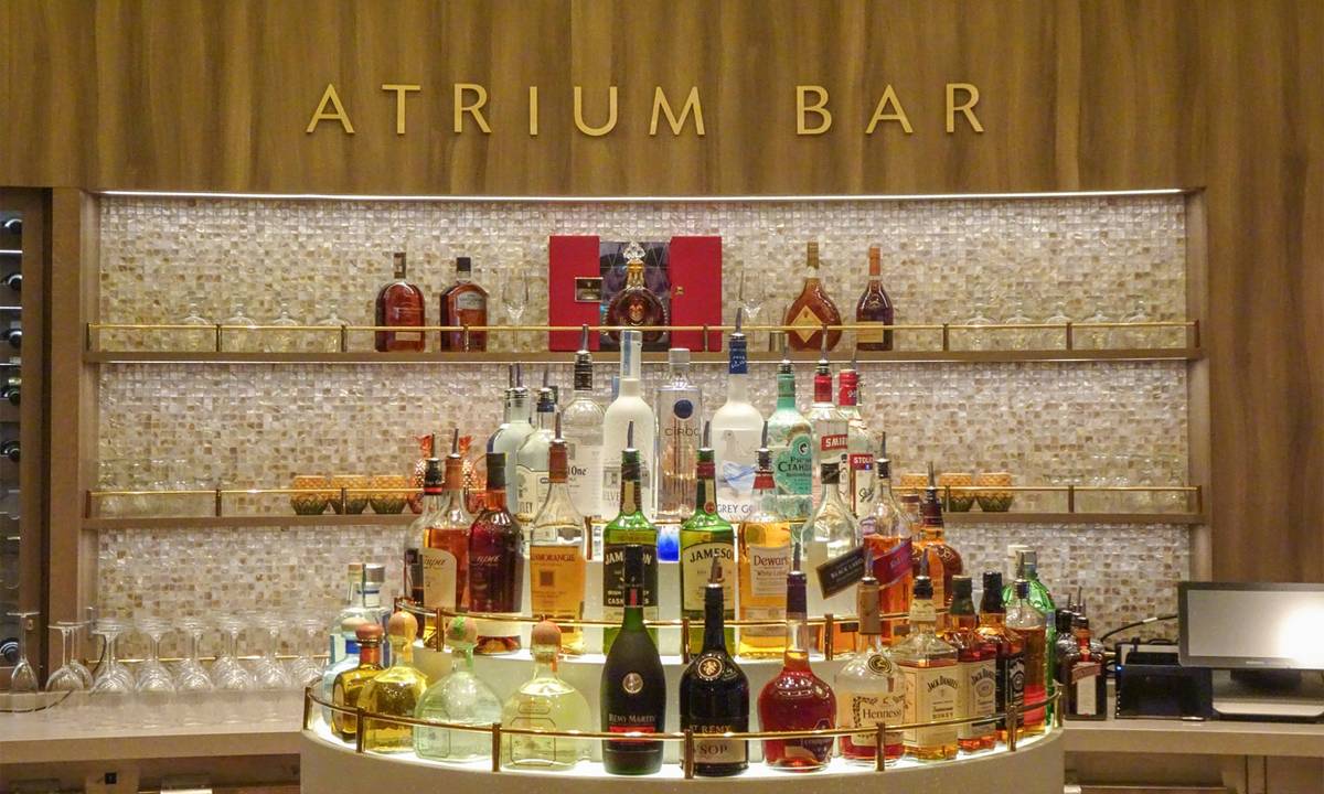 Norwegian Encore Atrium Bar