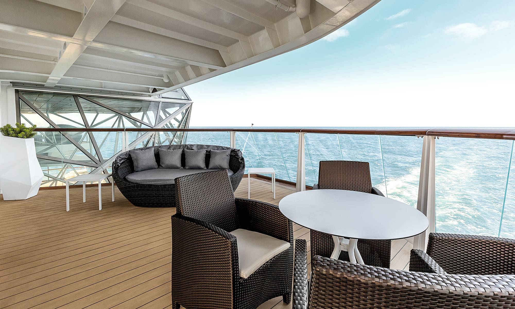 Mein Schiff 4 Diamant Suite Balkon