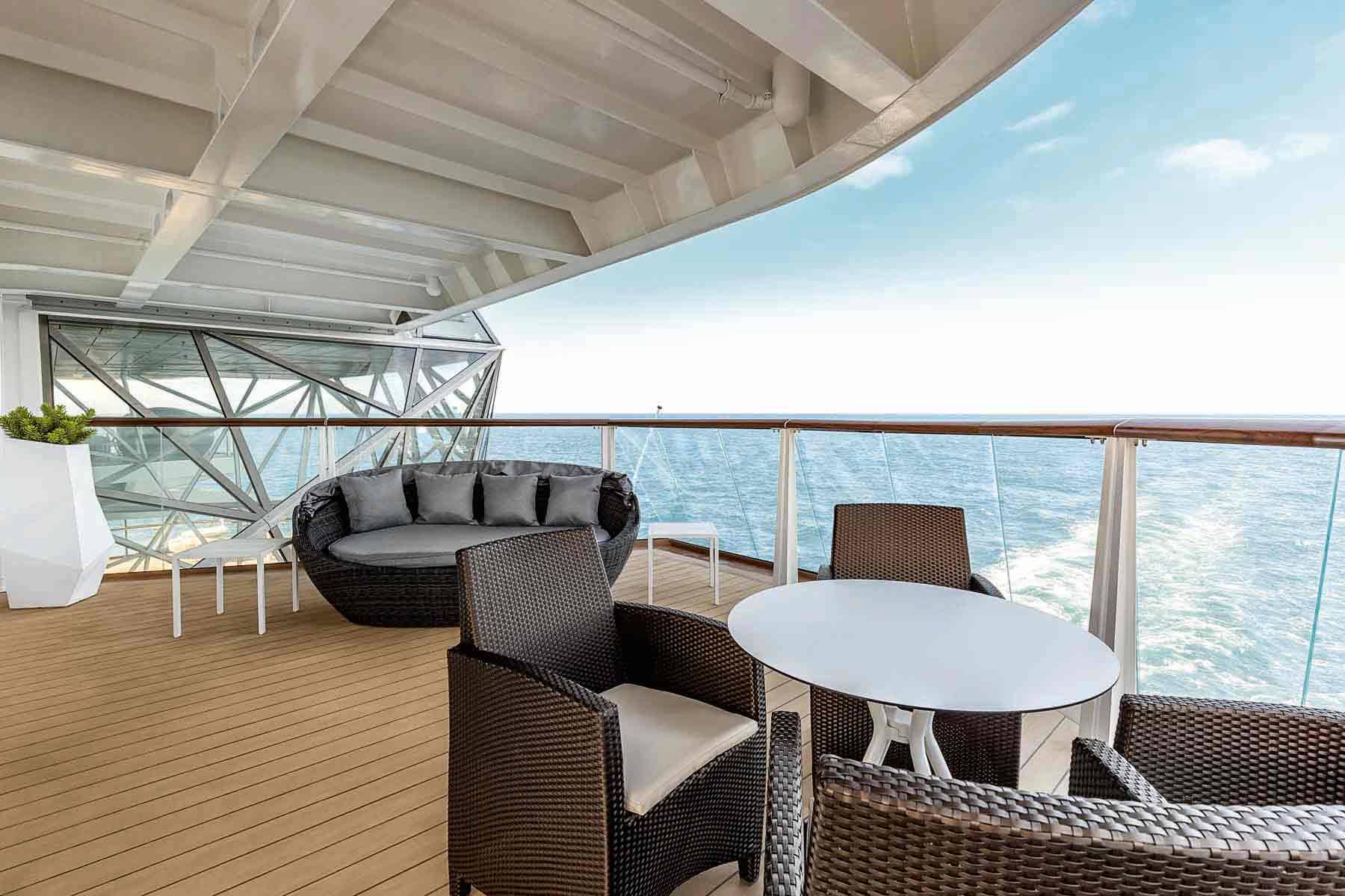 Mein Schiff 6 Diamant Suite Balkon