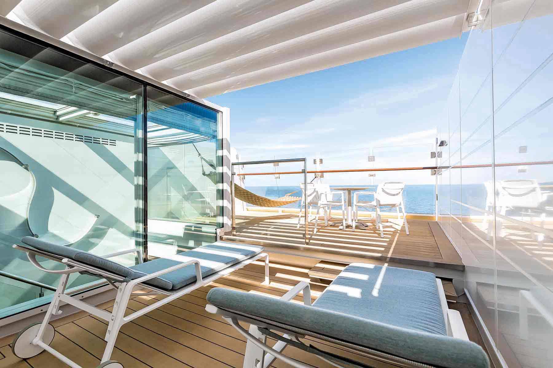 Mein Schiff 6 Himmel & Meer Suite Dachterrasse