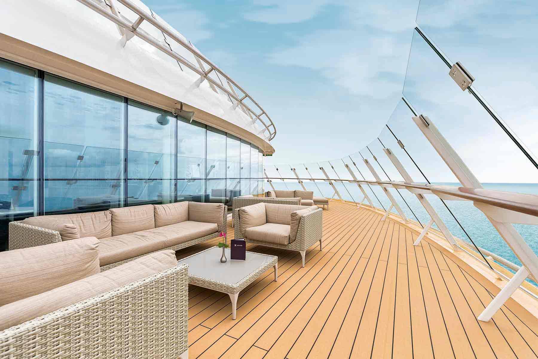 Mein Schiff 6 X-Lounge Außenbereich