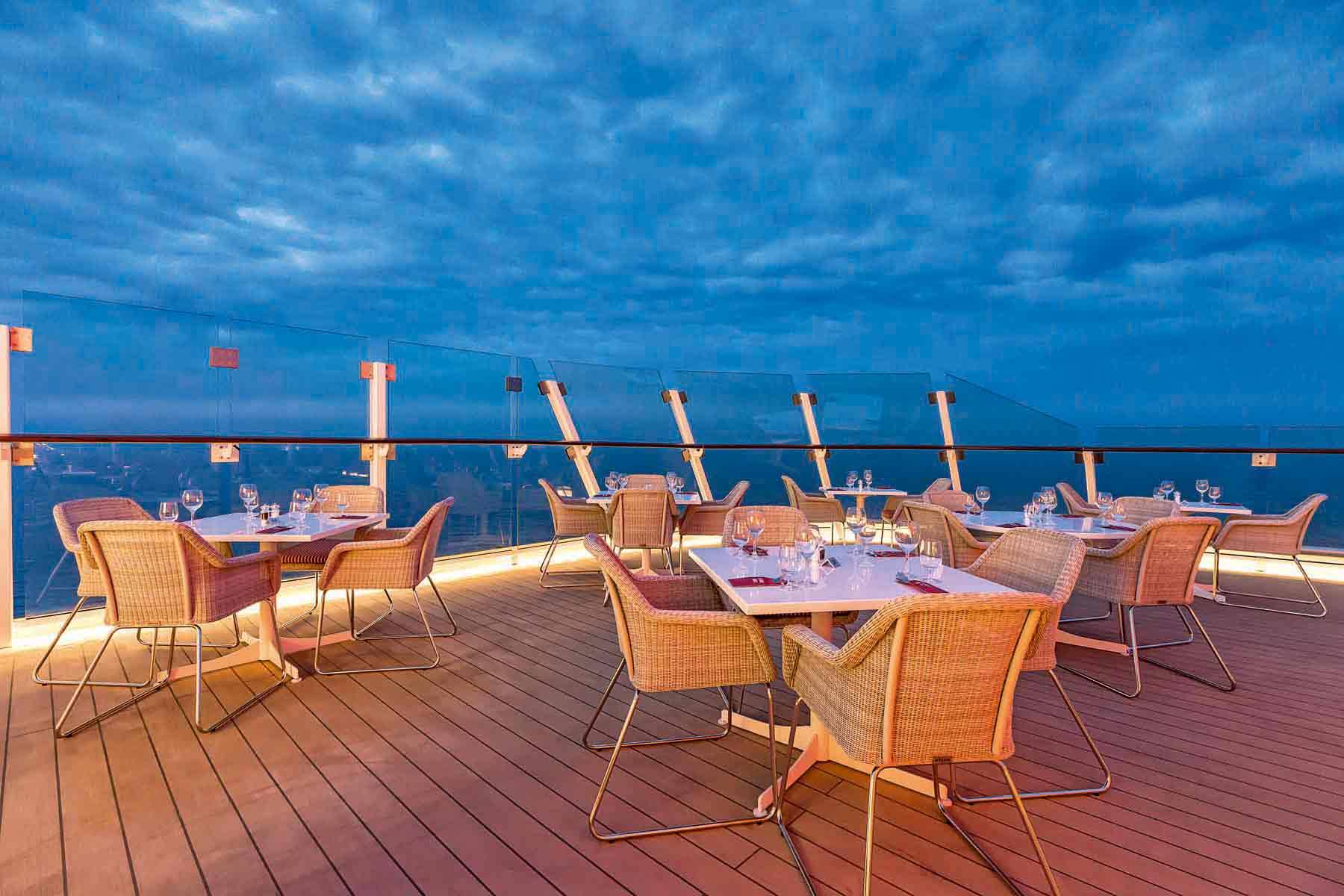 Mein Schiff 6 GOSCH Sylt Außenbereich