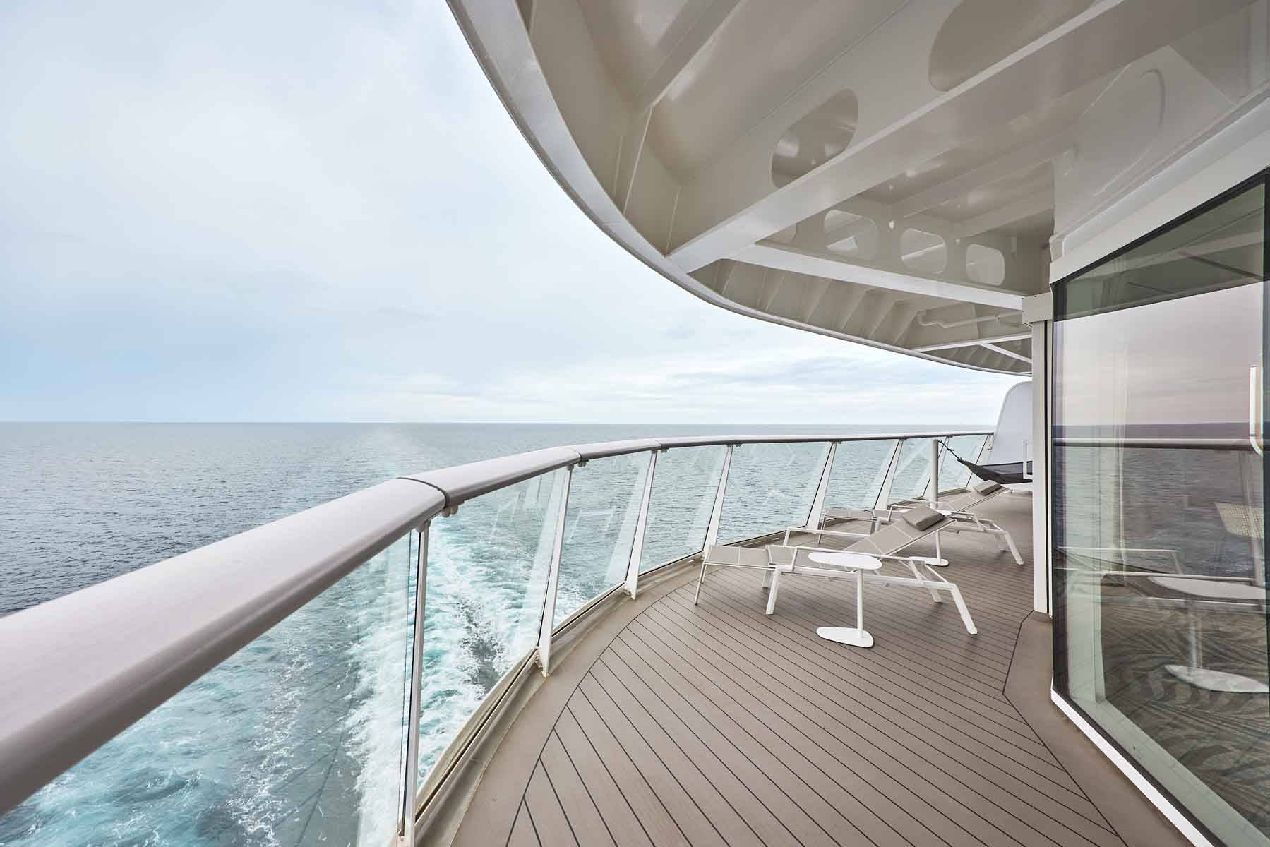 Mein Schiff Relax Fernweh (Wanderlust) Suite veranda
