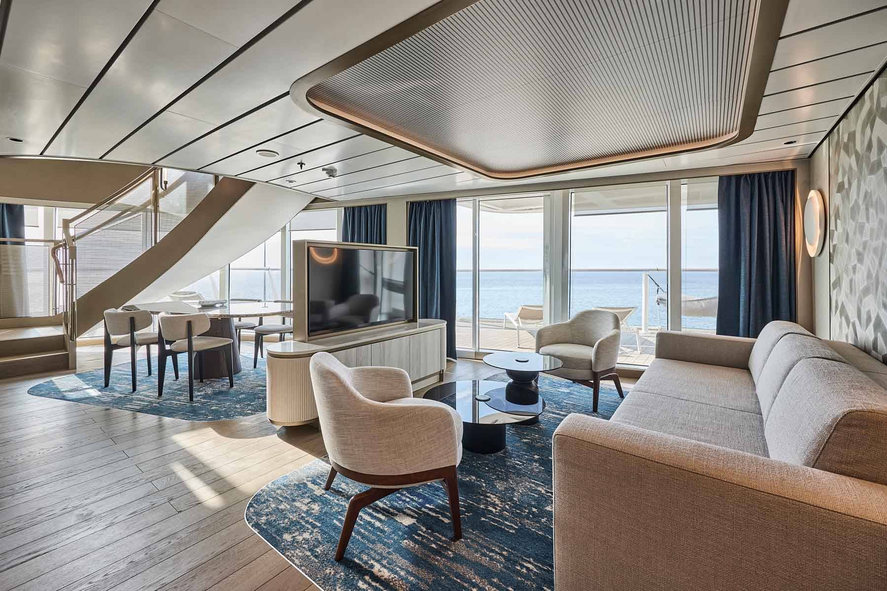 Mein Schiff Relax Große Freiheit (Great Freedom) Suite living room