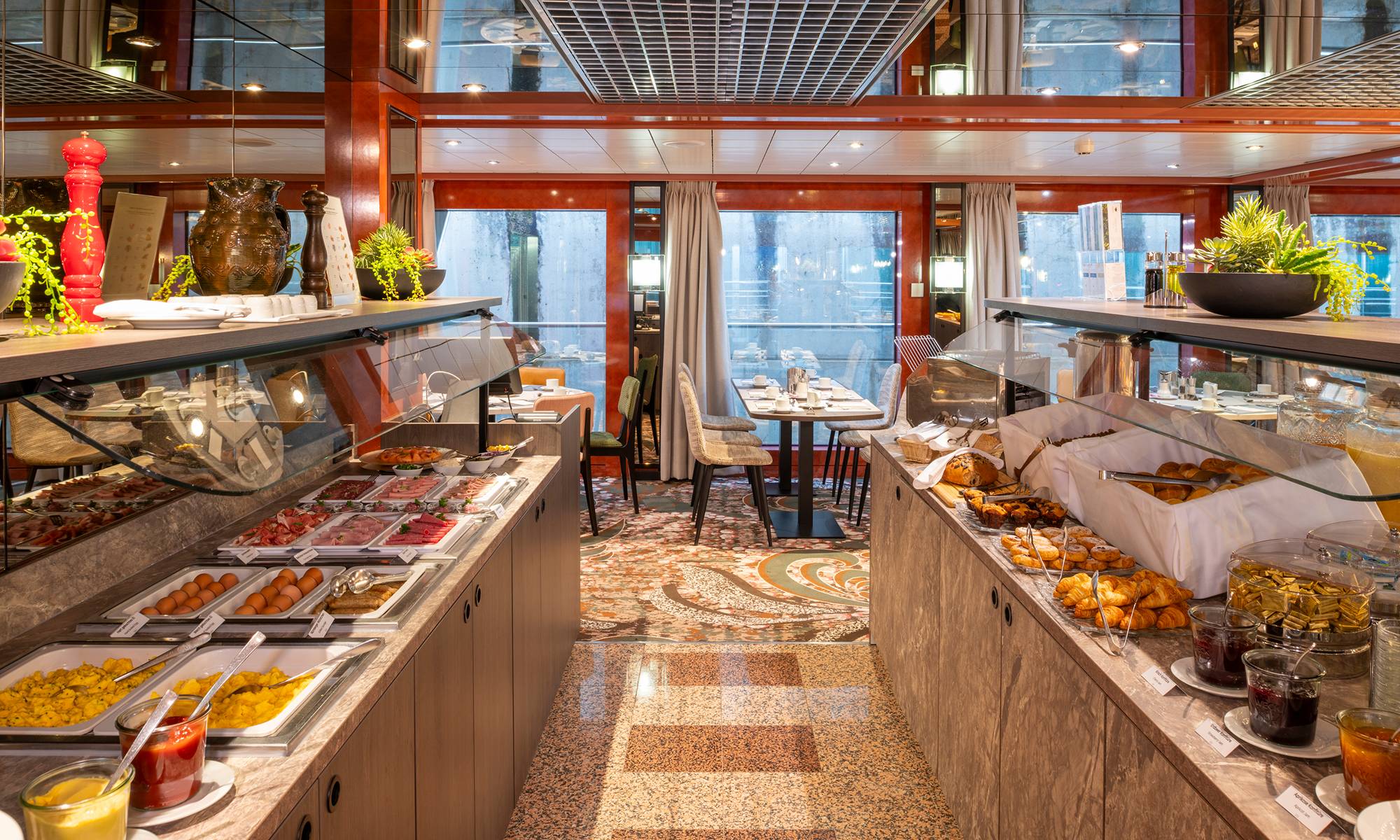 MS Belvedere Restaurant Frühstücksbuffet 