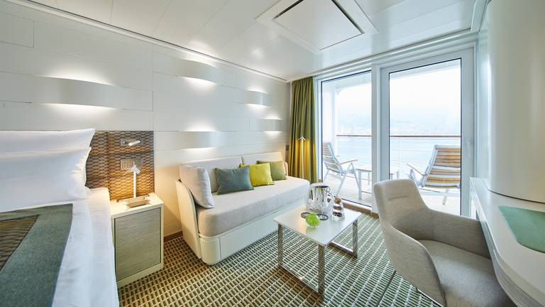 Hanseatic Nature balcony stateroom