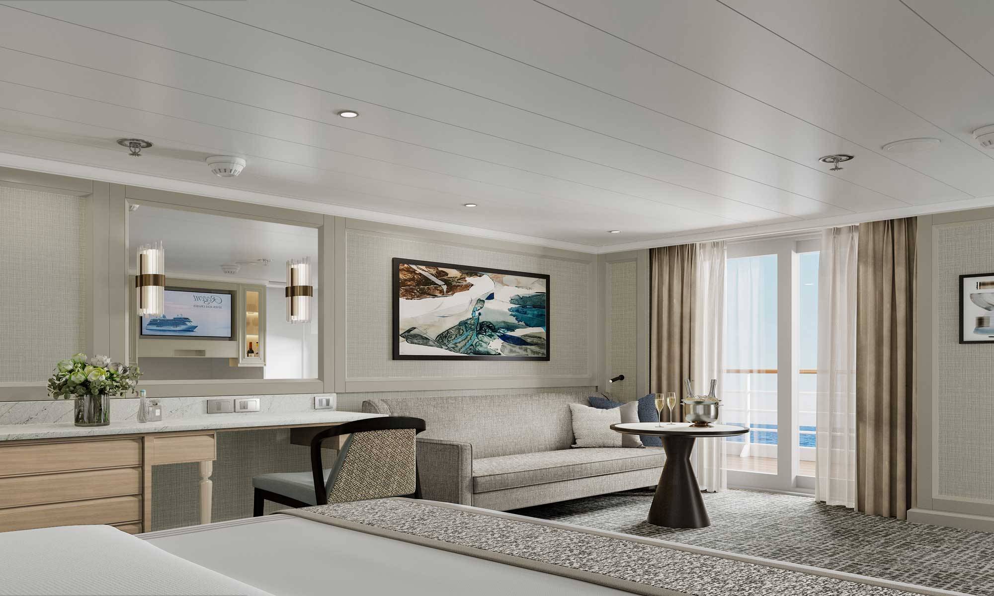 Seven Seas Prestige Concierge Suite Schlafzimmer