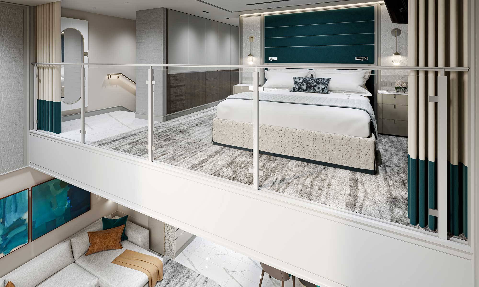 Seven Seas Prestige Grand Loft Suite Schlafzimmer