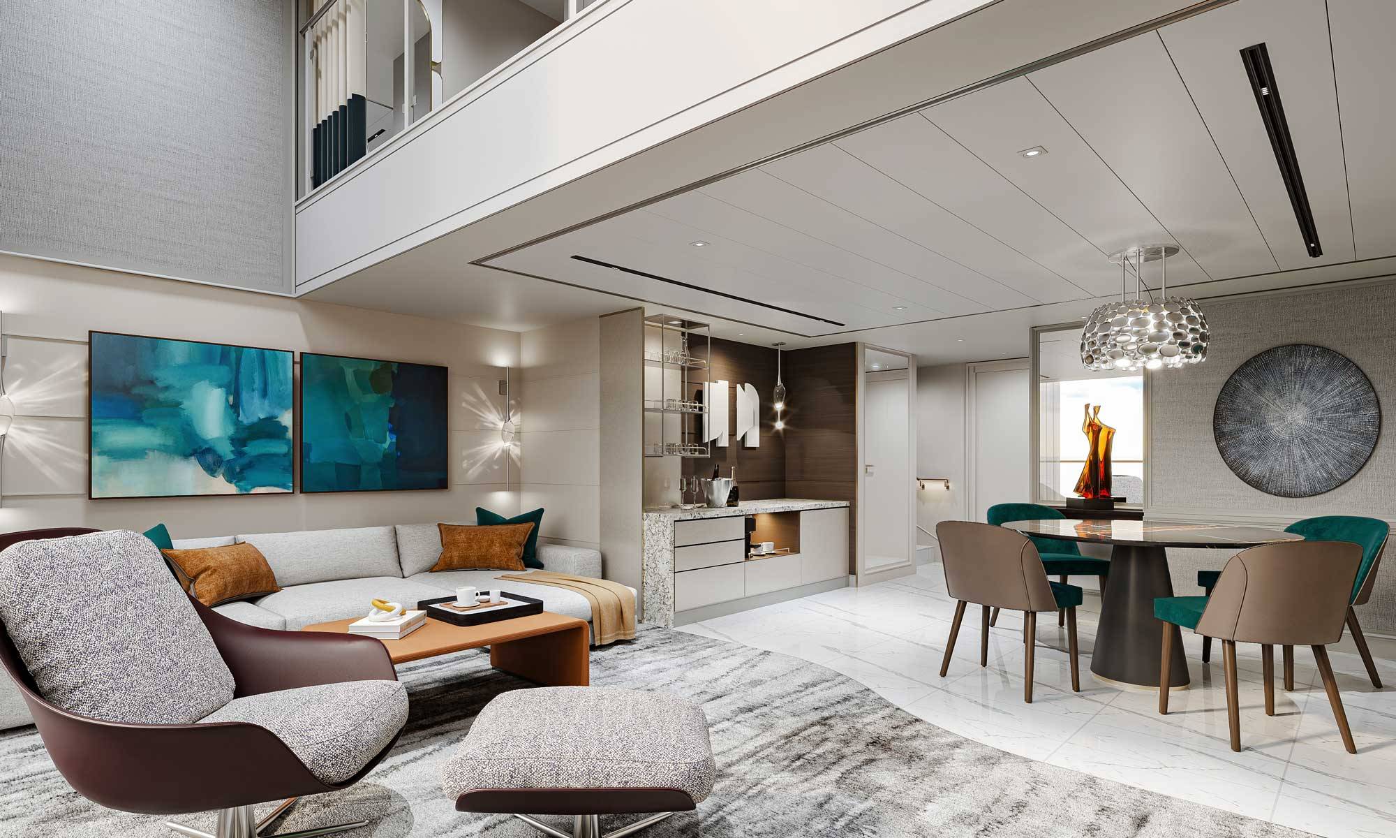 Seven Seas Prestige Grand Loft Suite Wohnzimmer