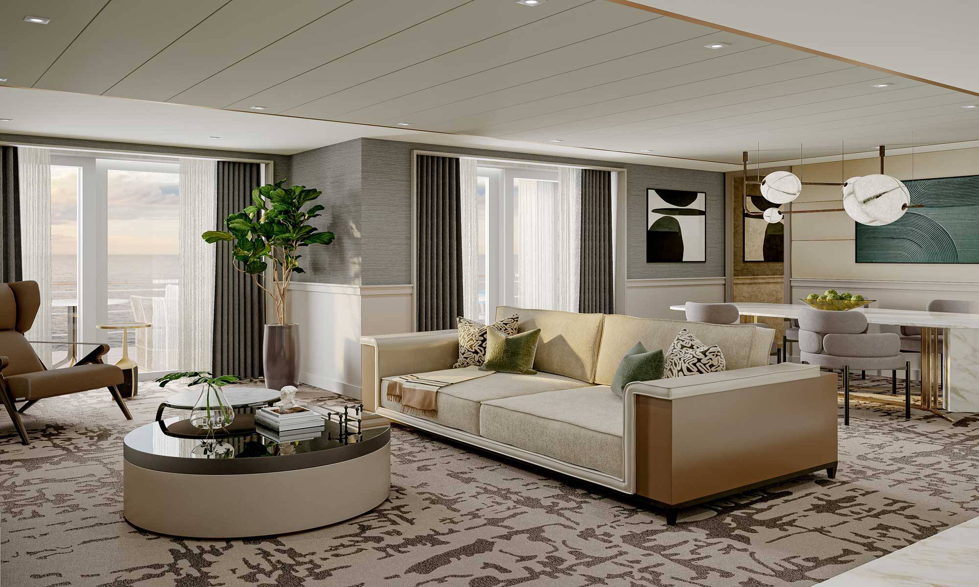Seven Seas Prestige Grand Suite Wohnzimmer