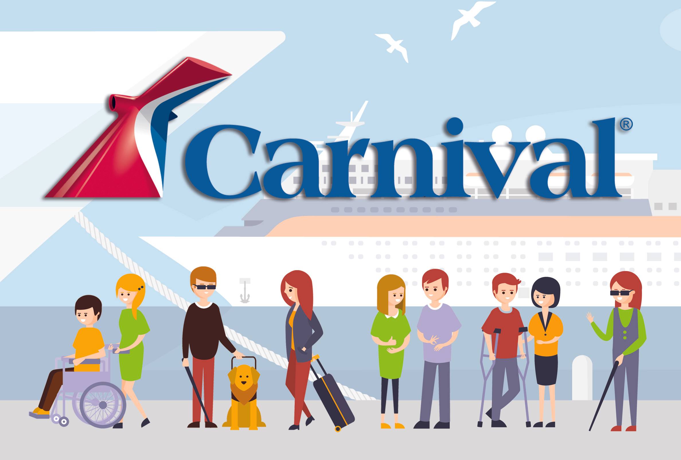 Mit Handicap bei Carnival Cruise Line