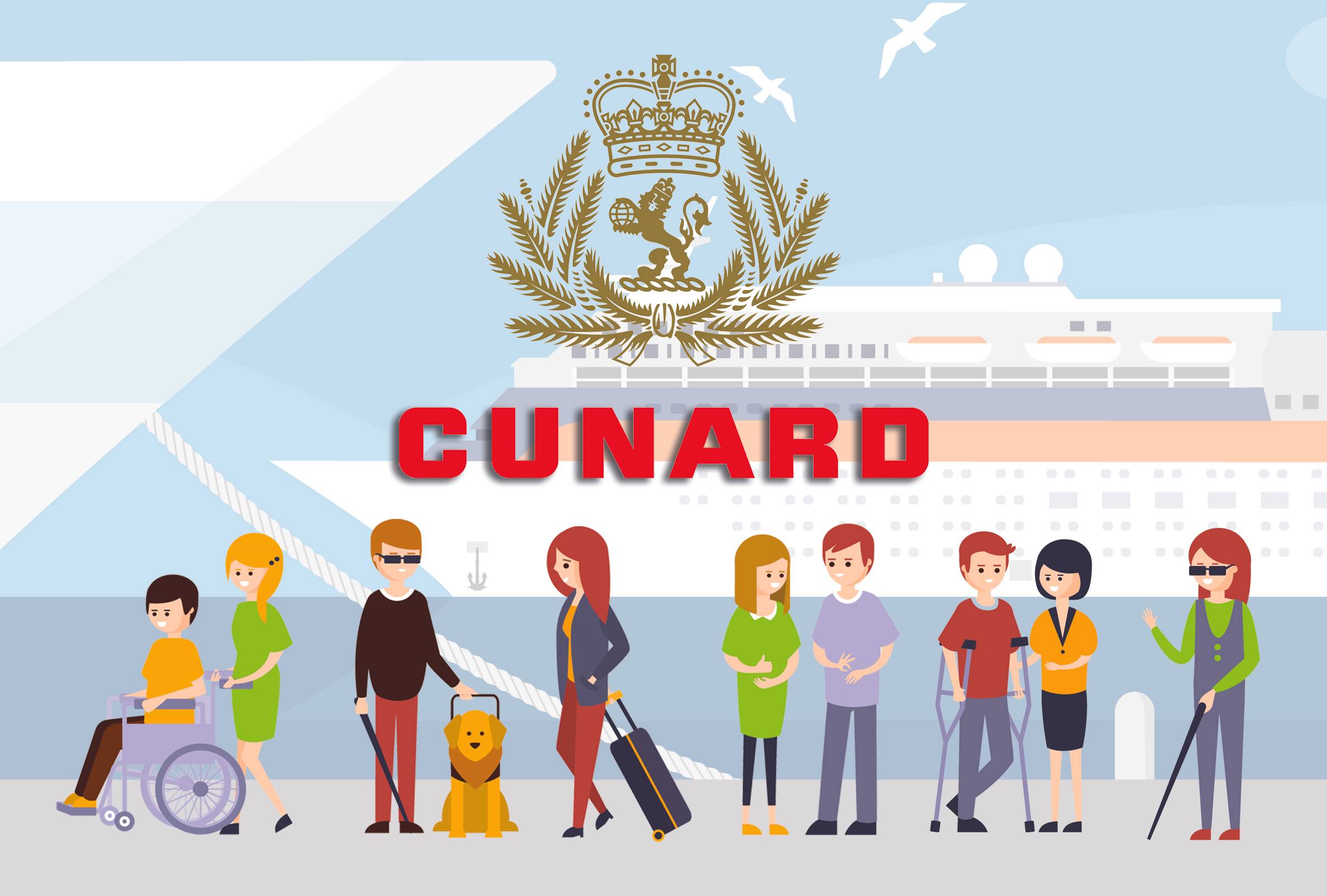 Mit Handicap bei Cunard Line