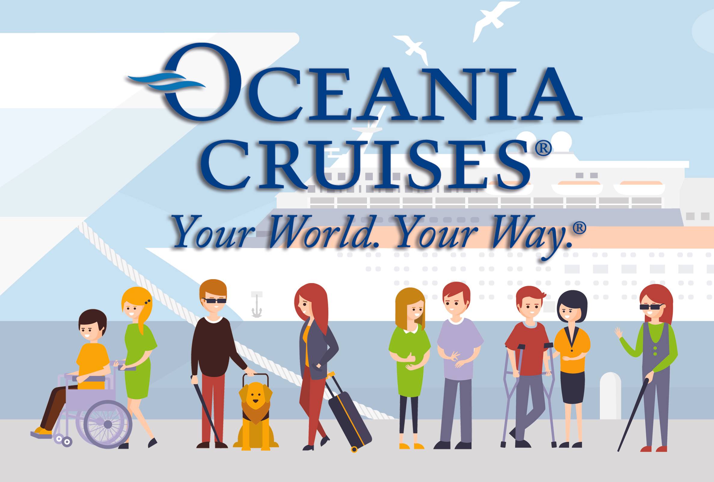 Mit Handicap bei Oceania Cruises